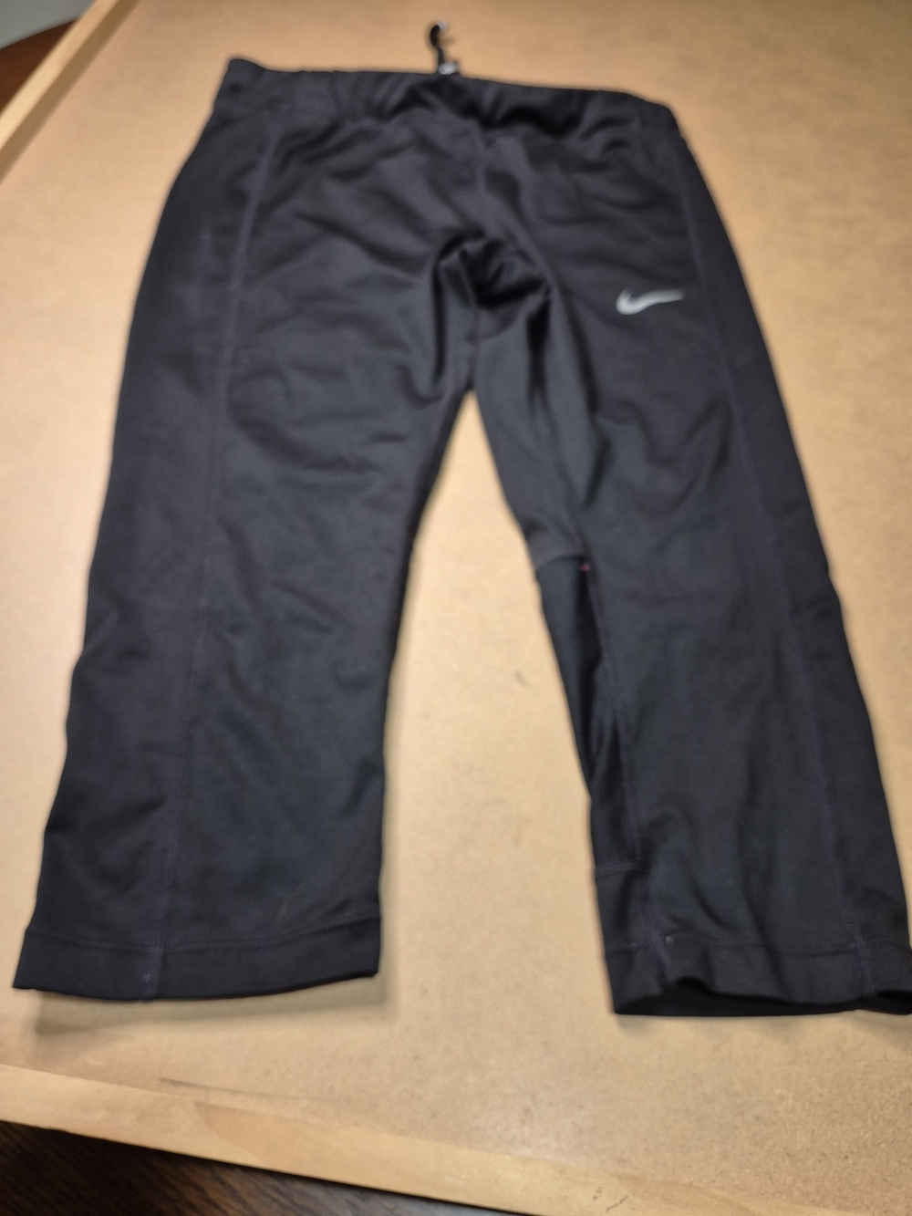 Nike Black Athletic Capris with Swoosh